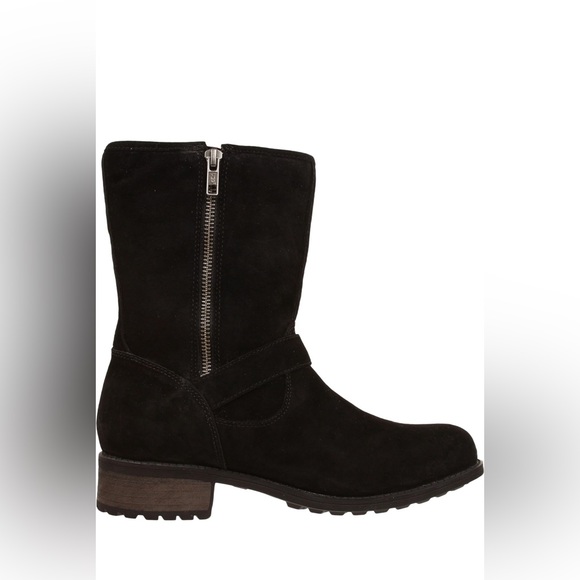 UGG Women’s Chaney Black Suede Water-Resistant Mid Boots - Size 9 NWOT - Picture 5 of 11